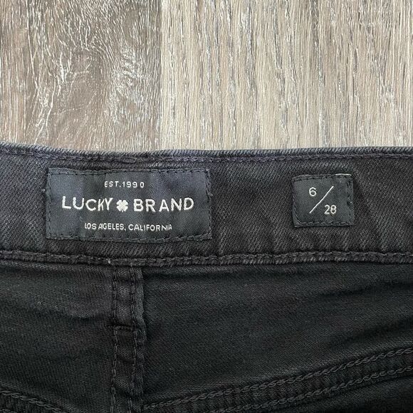 Lucky Brand The High Rise Shortie Denim Jean Shorts - Size: 6 / 28 - Picture 3 of 6